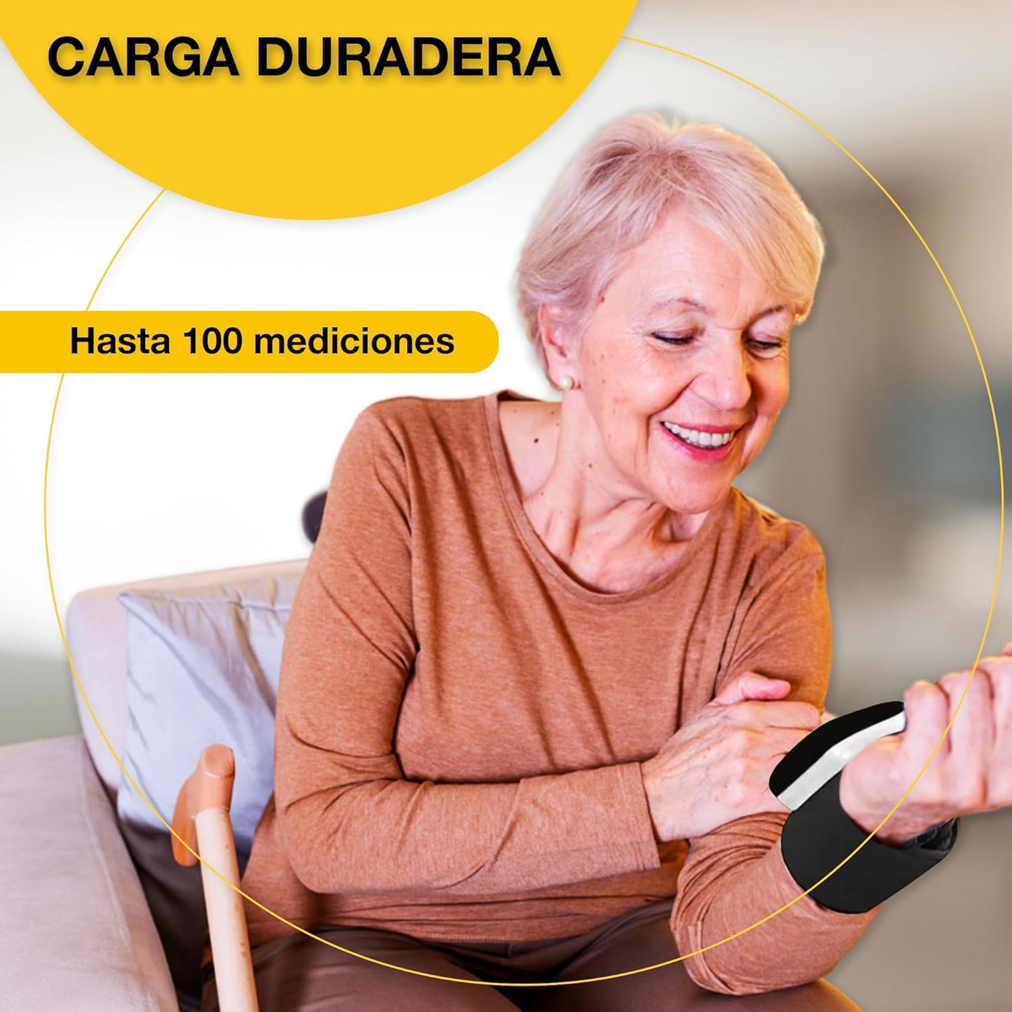 Monitor de Presión Arterial de Muñeca con Voz en Español – USB Recargable