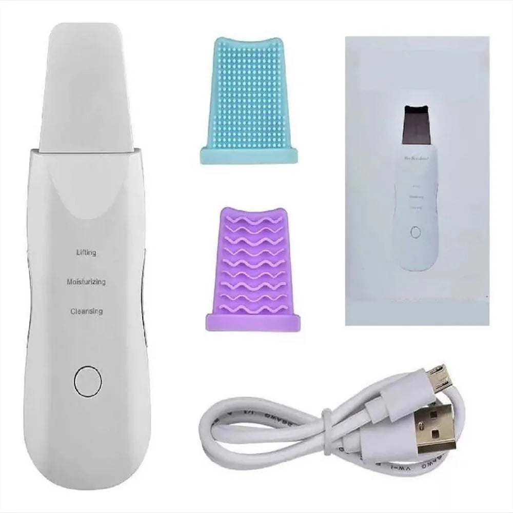 Espátula Facial Ultrasónica 3 en 1 – Limpieza, Peeling y Lifting