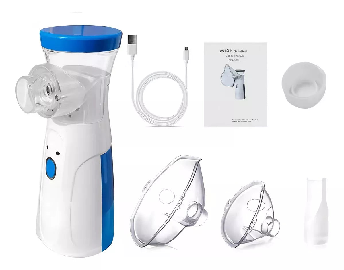 Kit Familiar Respiratorio – Nebulizador Portátil + Termómetro Sin Contacto