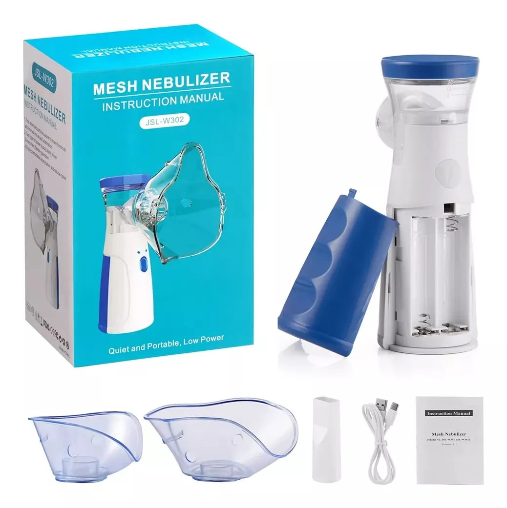 Kit Familiar Respiratorio – Nebulizador Portátil + Termómetro Sin Contacto