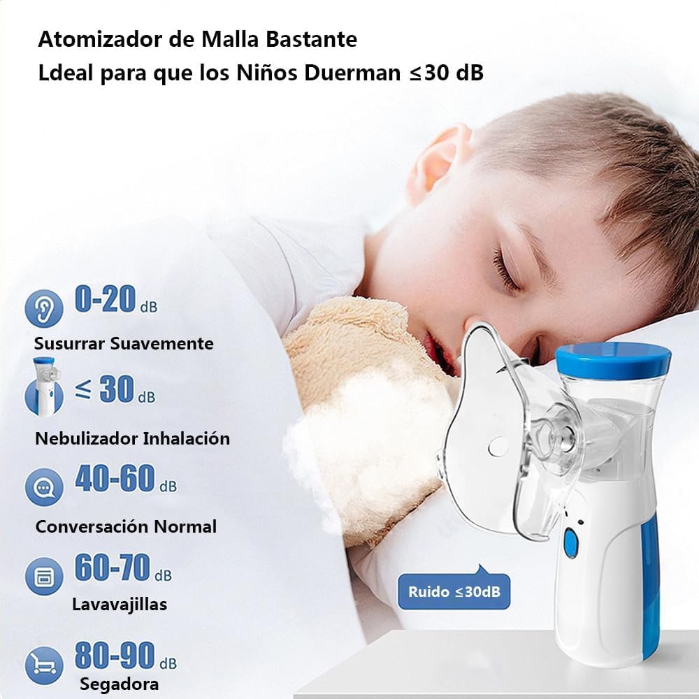 Kit Familiar Respiratorio – Nebulizador Portátil + Termómetro Sin Contacto