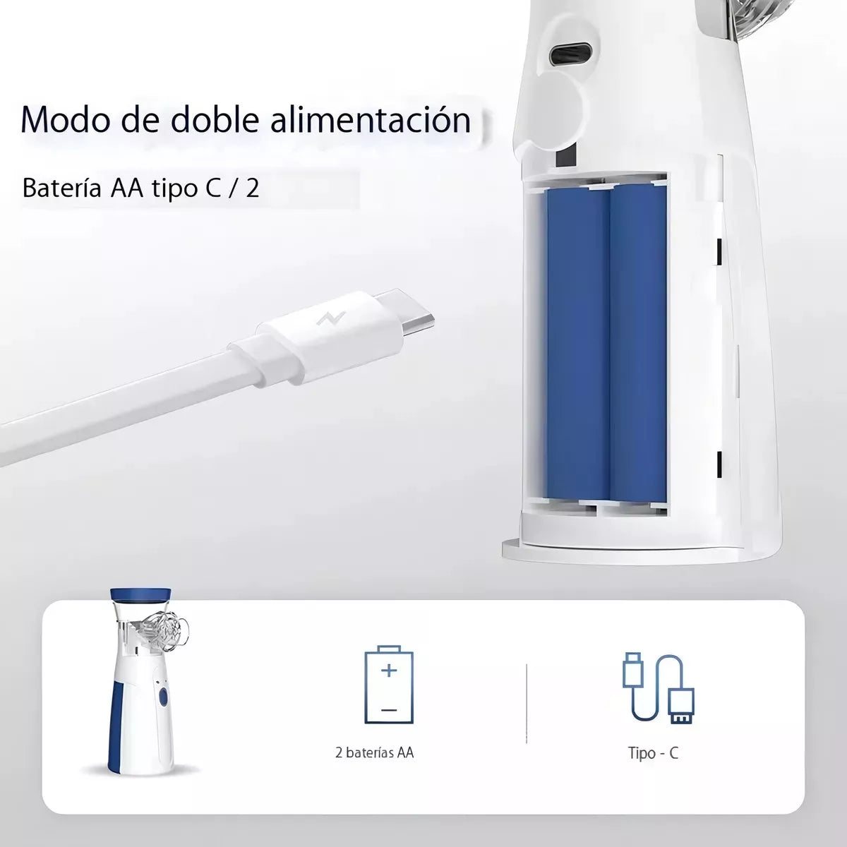 Kit Familiar Respiratorio – Nebulizador Portátil + Termómetro Sin Contacto