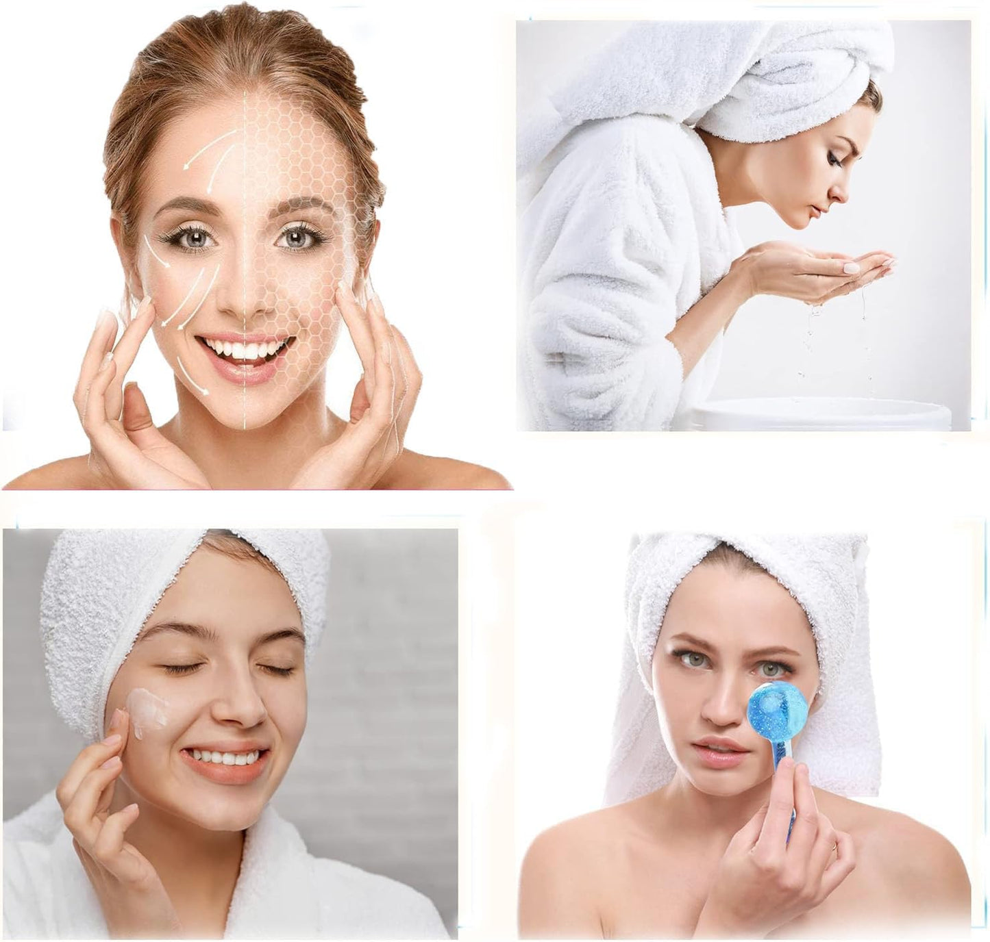 Kit 2 Esferas de Cristal para Masaje Facial | Efecto Frío, Drenaje Linfático y Relajación