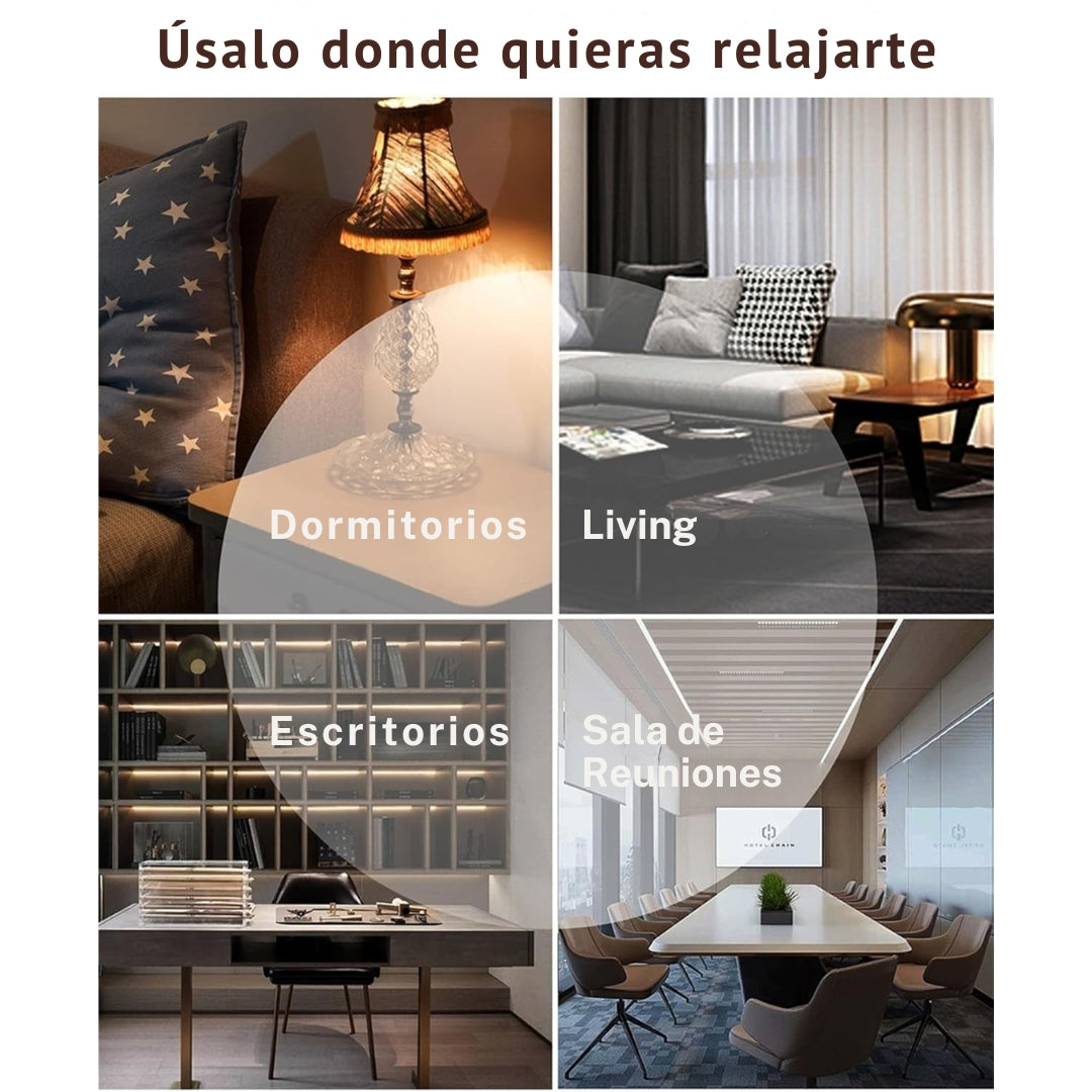 Difusor Humidificador LED con Control Remoto – Aromaterapia de Lujo para tu Espacio