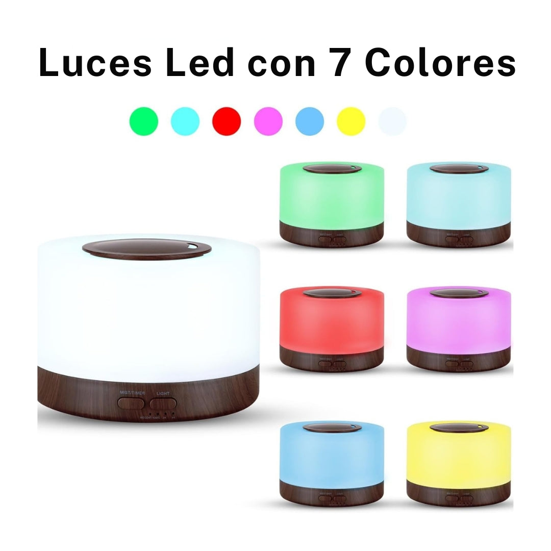 Difusor Humidificador LED con Control Remoto – Aromaterapia de Lujo para tu Espacio