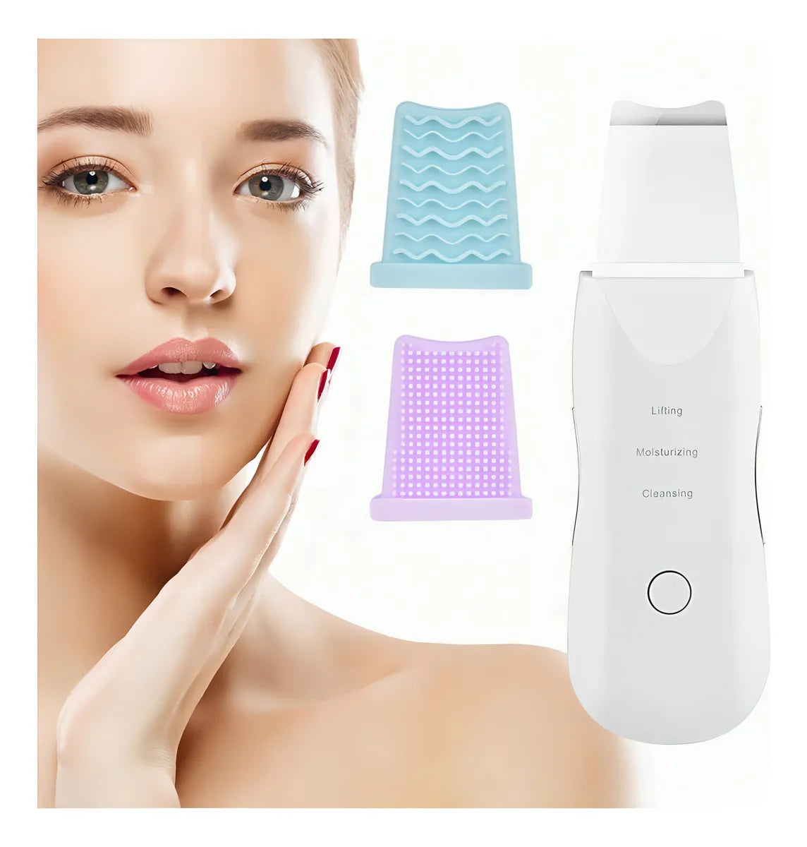 Espátula Facial Ultrasónica 3 en 1 – Limpieza, Peeling y Lifting