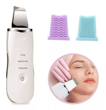 Espátula Facial Ultrasónica 3 en 1 – Limpieza, Peeling y Lifting