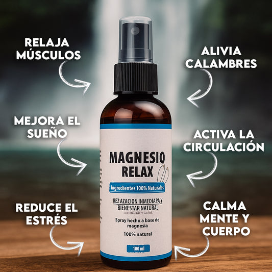 Magnesio Relax Spray – Alivia calambres y fatiga muscular