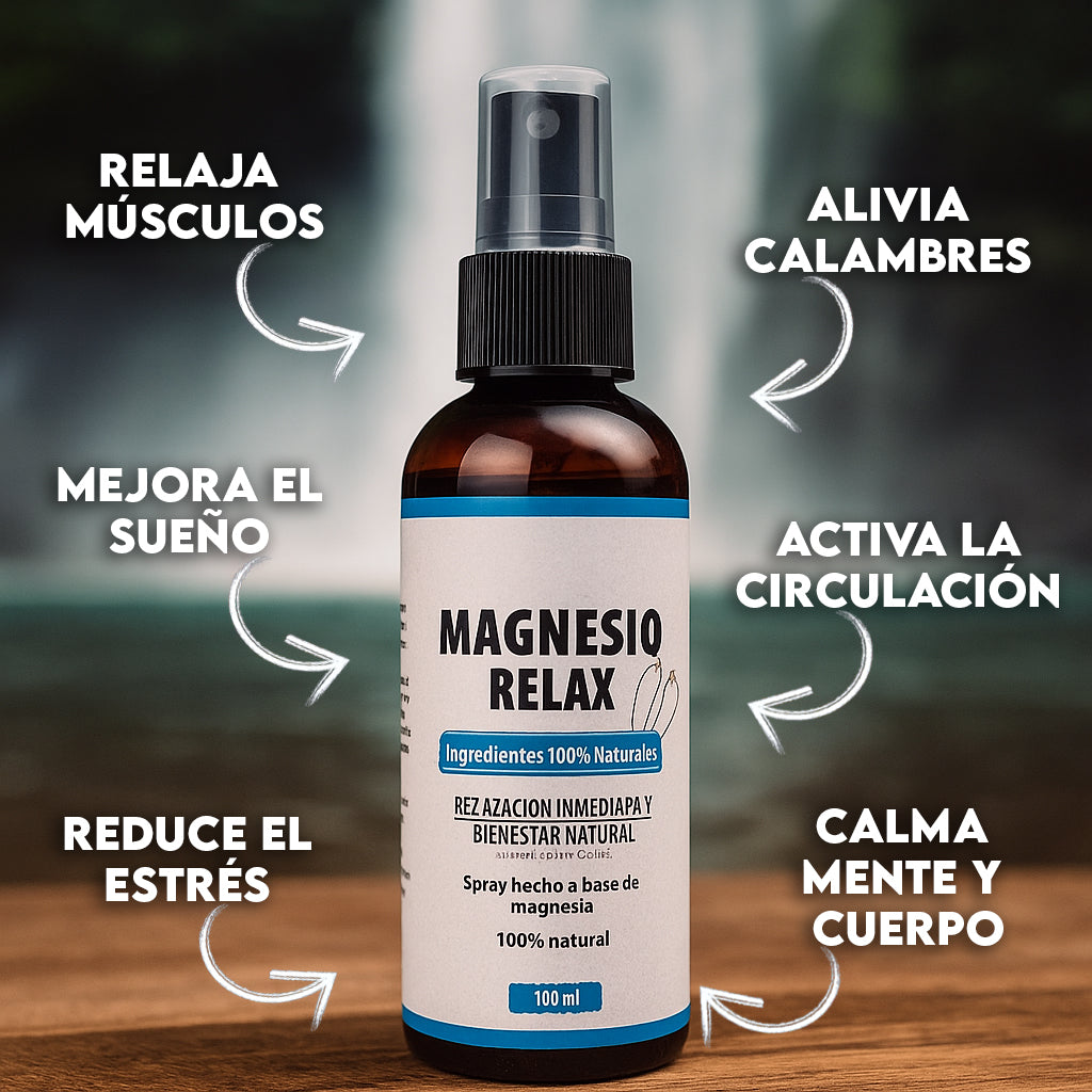 Magnesio Relax Spray – Alivia calambres y fatiga muscular