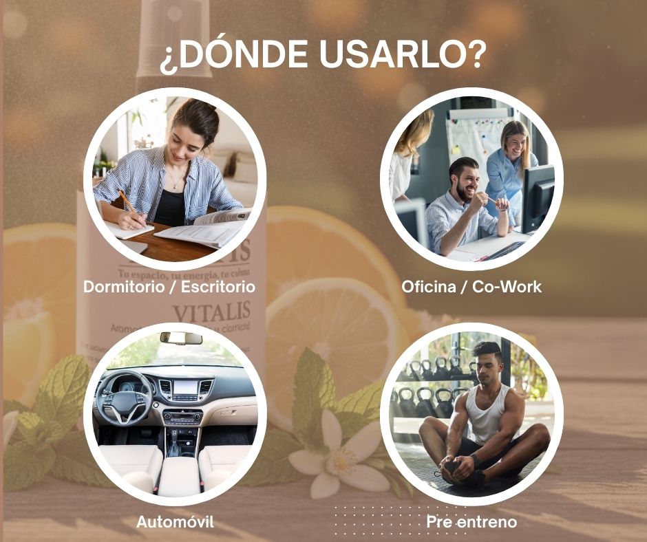 Étteris Vitalis - Home Spray Premium de Aromaterapia (250 ml) para Energía y Claridad