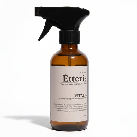 Étteris Vitalis - Home Spray Premium de Aromaterapia (250 ml) para Energía y Claridad