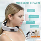 masajeador de cuello con parches ems