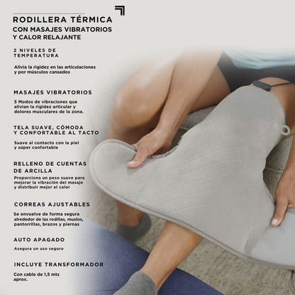 Rodillera Térmica Masajeadora Ajustable - Alivio Real para Tus Rodillas